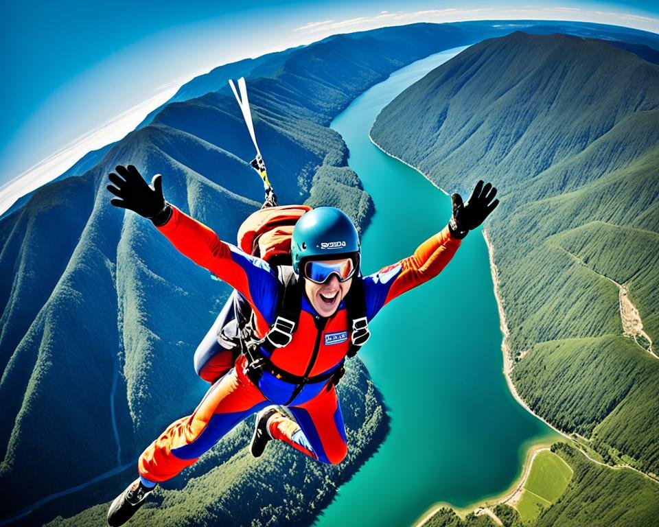 adrenaline-pumping skydiving
